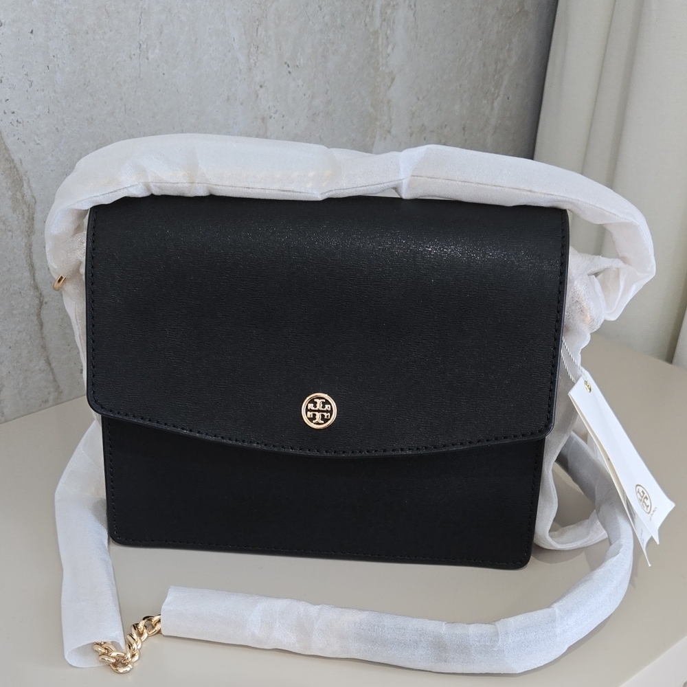 Tory Burch Black Parker Convertible Crossbody Bag